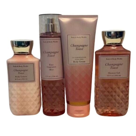 Bath and Body Works CHAMPAGNE TOAST 4 Pc Set - Picture 1 of 4
